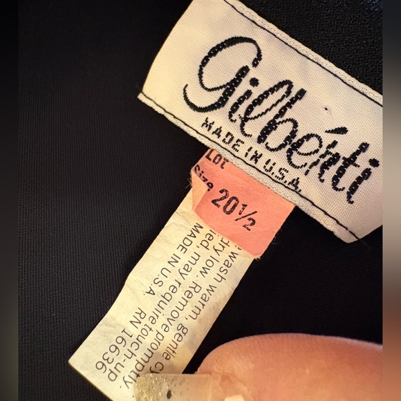 Vintage Gilberti Black Asymmetrical Dress with Silver Accents - Picture 13 of 14